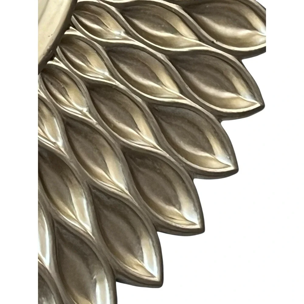 Starburst Sunflower Mirrors Wall Art Decor Set Plastic Gold 10